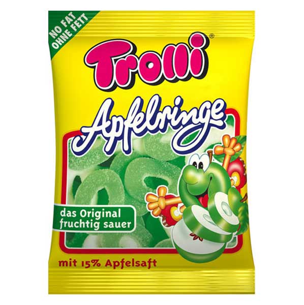 Trolli Apfelringe Verpackungsdesign