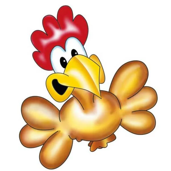 Illustration lustiges Huhn