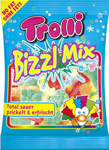 Trolli Bizzl Mix Verpackungsdesign