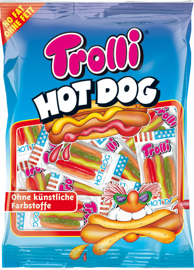 Trolli Hot Dog Verpackungsdesign