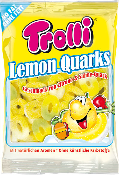 Trolli Lemon Quarks Verpackungsdesign
