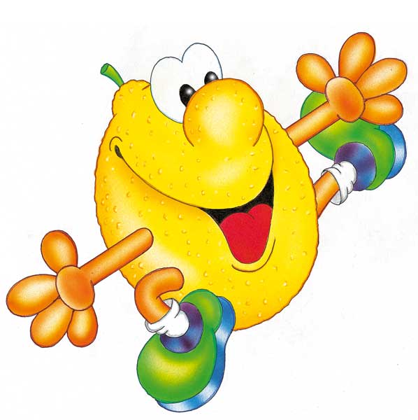 Illustration einer lustigen Zitrone für Verpackungsgestaltung